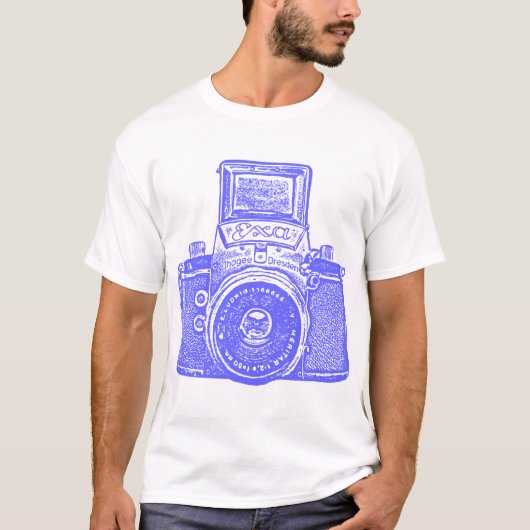 Gigant ostdeutsche Kamera - Electric Blue T-Shirt (Vorderseite)