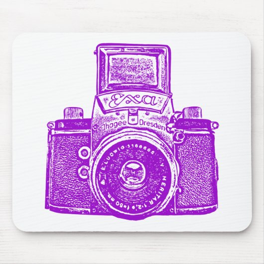 Gigant ostdeutsche Kamera - Lila Mousepad (Vorne)