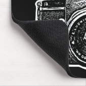 Gigant ostdeutsche Kamera - Schwarz und Weiß Mousepad (Ecke)