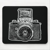 Gigant ostdeutsche Kamera - Schwarz und Weiß Mousepad (Vorne)