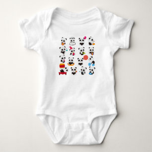 Gigant Panda Bar Cutness Baby Strampler
