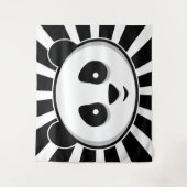 Gigant Panda Bear - Adorable Schwarz-weiße Panda Wandteppich (Vorderseite)