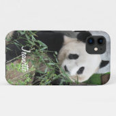 Gigant Panda Bear, Personalisierter Name, Case-Mate iPhone Hülle (Rückseite (Horizontal))