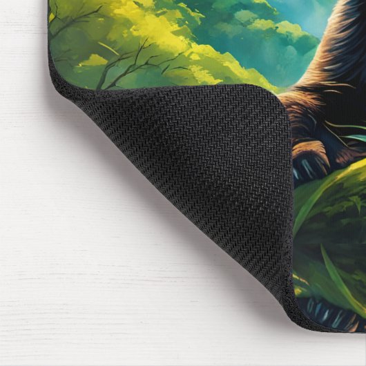 Gigant Panda im Bambuswald auf dem Berg Mousepad (Ecke)