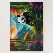 Gigant Panda im Bambuswald auf dem Berg Puzzle (Vertikal)