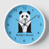 Gigant Panda Kids Wall Decoder Rundschau Uhr (Vorderseite)