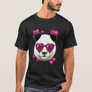 Gigant Panda Valentinstag Herzpaare Liebe Day T-Shirt