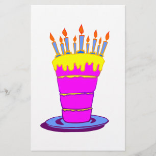 Gigant Pink Birthday Cake Flyer