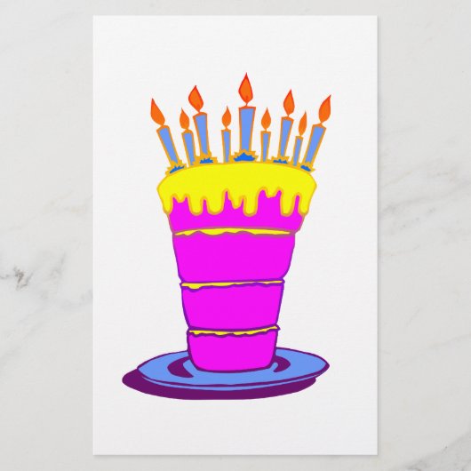 Gigant Pink Birthday Cake Flyer (Vorne)