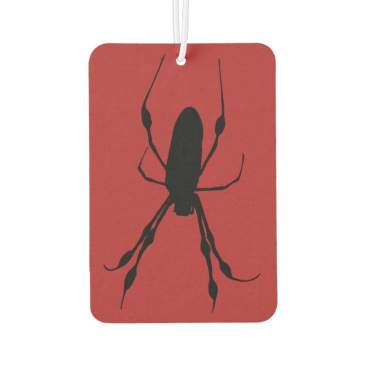 Gigant Spider Orb Weber schwarz rot Autolufterfrischer (Rückseite)