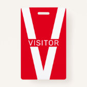 Gigant V-Brief-Besucher Abzeichen Ausweis (Vorderseite)