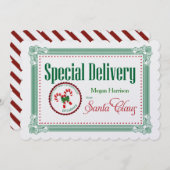 Gigant Weihnachtsspezialauslieferung Maßgeschneide Feiertagskarte (Vorne/Hinten)