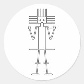 Gigante de Atacama Runder Aufkleber (Vorderseite)