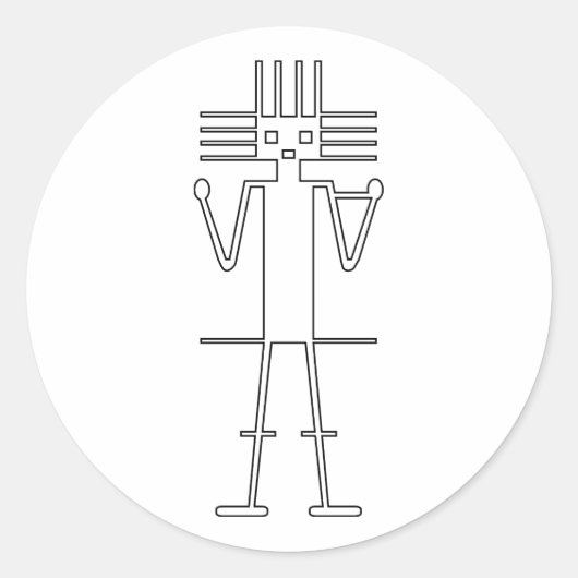 Gigante de Atacama Runder Aufkleber (Vorderseite)