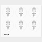 Gigante de Atacama Runder Aufkleber (Blatt)