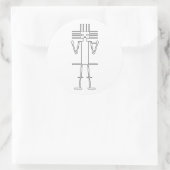 Gigante de Atacama Runder Aufkleber (Tasche)