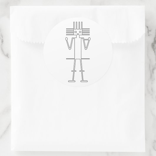 Gigante de Atacama Runder Aufkleber (Tasche)