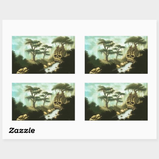 Gigantenknochen Rechteckiger Aufkleber (Blatt)