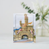 Gigantic Sandcastle – Celebration Key, Grand Baham Postkarte (Stehend Vorderseite)