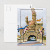Gigantic Sandcastle – Celebration Key, Grand Baham Postkarte (Vorne/Hinten)