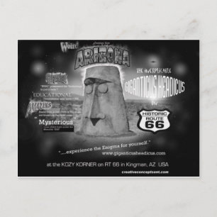 Giganticus headicus Grüße von AZ Route 66 Postkarte