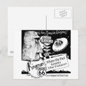 Giganticus Headicus Route 66 Alien UFO Postkarte (Vorne/Hinten)