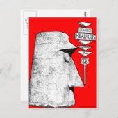 Giganticus Headicus Route 66 Antares Straßenschild Postkarte (Vorne/Hinten)