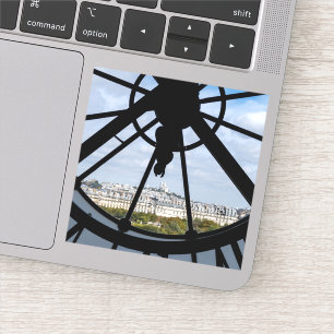 Gigantische Glasuhr im Musée d'Orsay - Paris Aufkleber