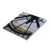 Gigantische Glasuhr im Musée d'Orsay - Paris Fliese (Seite)