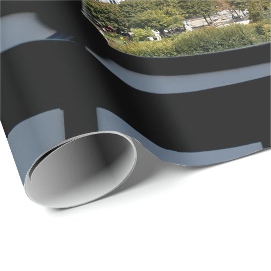 Gigantische Glasuhr im Musée d'Orsay - Paris Geschenkpapier (Rolleneckpunkt)