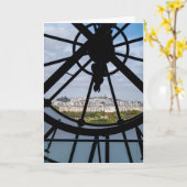 Gigantische Glasuhr im Musée d'Orsay - Paris Karte (Gelbe Blume)