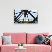 Gigantische Glasuhr im Musée d'Orsay - Paris Leinwanddruck (Insitu (Wohnzimmer))