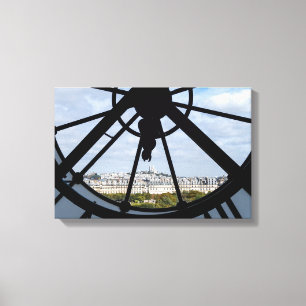 Gigantische Glasuhr im Musée d'Orsay - Paris Leinwanddruck