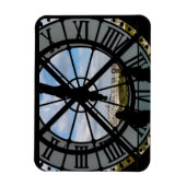 Gigantische Glasuhr im Musée d'Orsay - Paris Magnet (Vertikal)