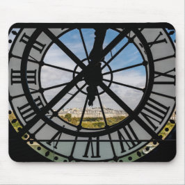 Gigantische Glasuhr im Musée d'Orsay - Paris Mousepad