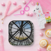 Gigantische Glasuhr im Musée d'Orsay - Paris Pappteller (Party)