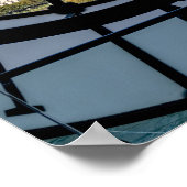 Gigantische Glasuhr im Musée d'Orsay - Paris Poster (Ecke)