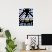 Gigantische Glasuhr im Musée d'Orsay - Paris Poster (Heimbüro)
