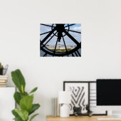 Gigantische Glasuhr im Musée d'Orsay - Paris Poster (Heimbüro)