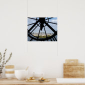 Gigantische Glasuhr im Musée d'Orsay - Paris Poster (Küche)