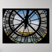 Gigantische Glasuhr im Musée d'Orsay - Paris Poster (Vorne)