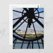 Gigantische Glasuhr im Musée d'Orsay - Paris Postkarte (Vorne/Hinten)