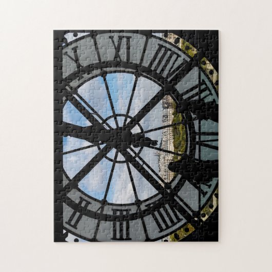 Gigantische Glasuhr im Musée d'Orsay - Paris Puzzle (Vertikal)