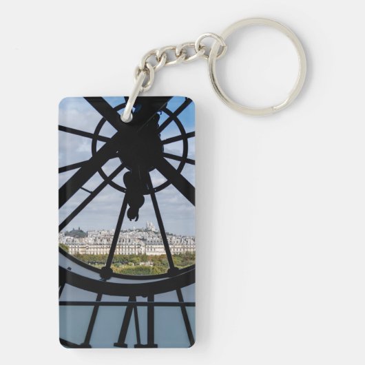 Gigantische Glasuhr im Musée d'Orsay - Paris Schlüsselanhänger (Rückseite)