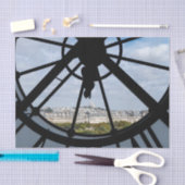 Gigantische Glasuhr im Musée d'Orsay - Paris Seidenpapier (Handwerk)