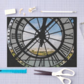 Gigantische Glasuhr im Musée d'Orsay - Paris Seidenpapier (Handwerk)