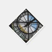 Gigantische Glasuhr im Musée d'Orsay - Paris Serviette (Ecke)