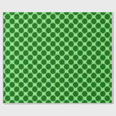 Gigantische Ikat Dots, Limon und smaragdgrün Geschenkpapier (Flach)