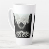 Gigantische Leere Latte-Tasse Milchtasse (Linke Ecke)