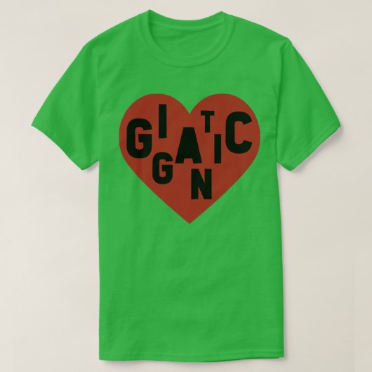 Gigantische Schwarze T-Shirt (Design vorne)